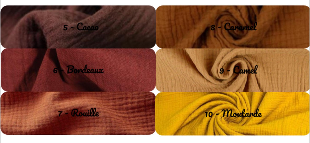 Panier et ses 10 lingettes lavables - coloris au choix