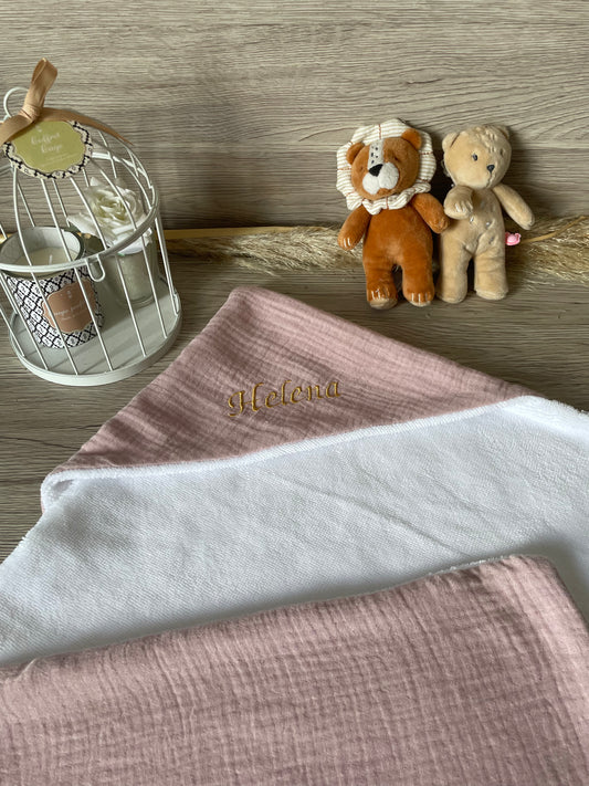 Pack sortie de bain avec son gant 100x100cm - coloris au choix