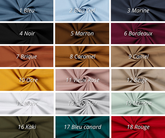 2 Langes 60x60cm - coloris au choix