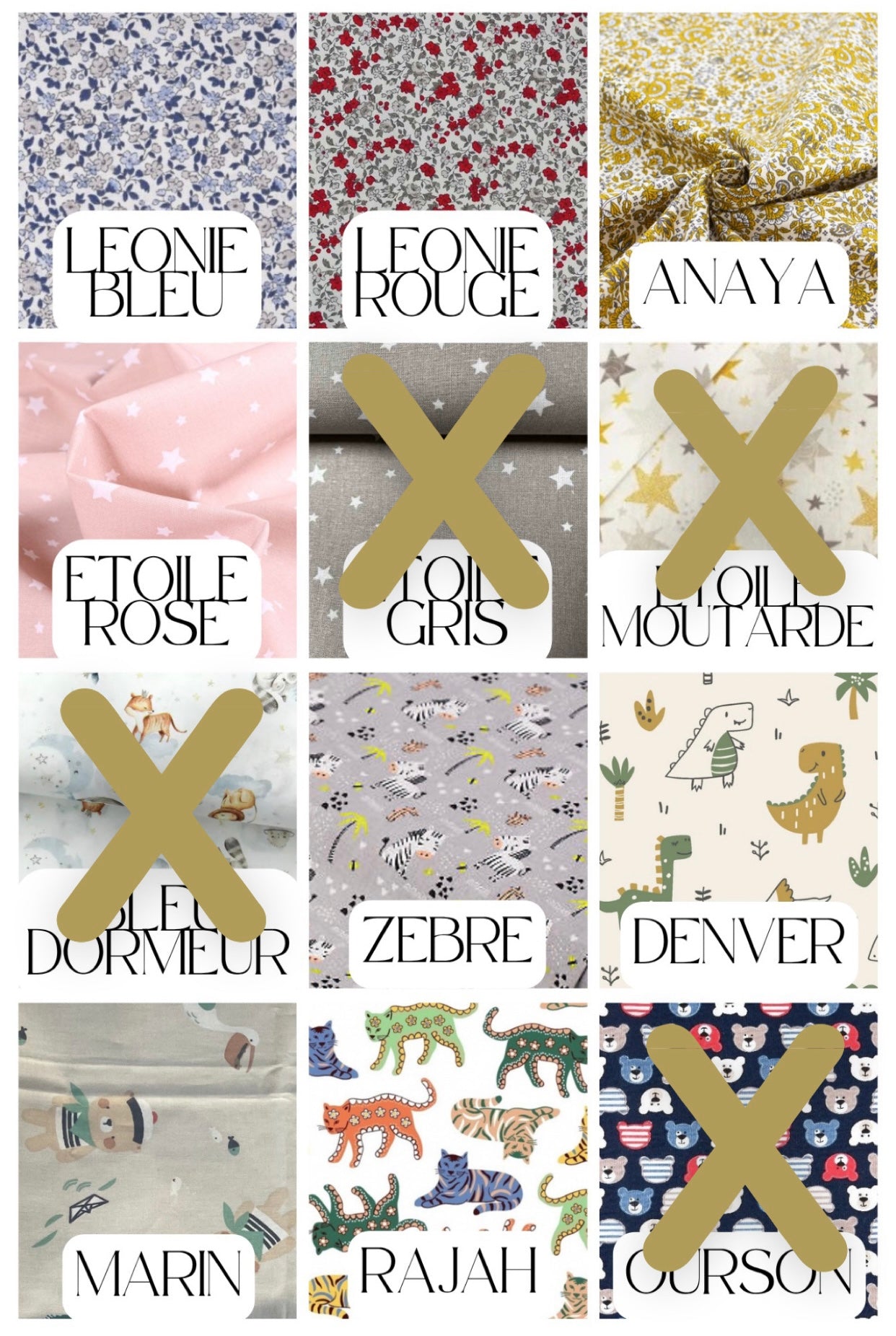 motif choix disponible
