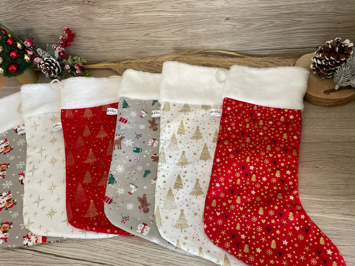 Bottes de Noël - motifs au choix - personnalisé - Chaussettes de Noël