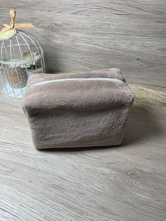 Trousse de toilette / trousse de maquillage/ bambou  - coloris au choix