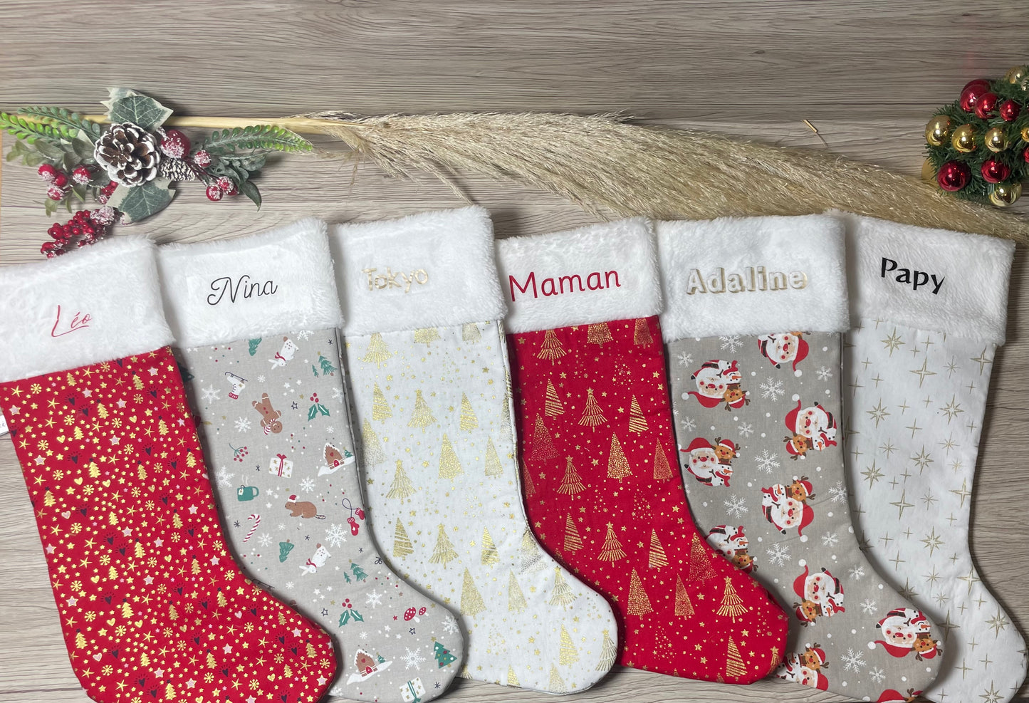 Bottes de Noël - motifs au choix - personnalisé - Chaussettes de Noël