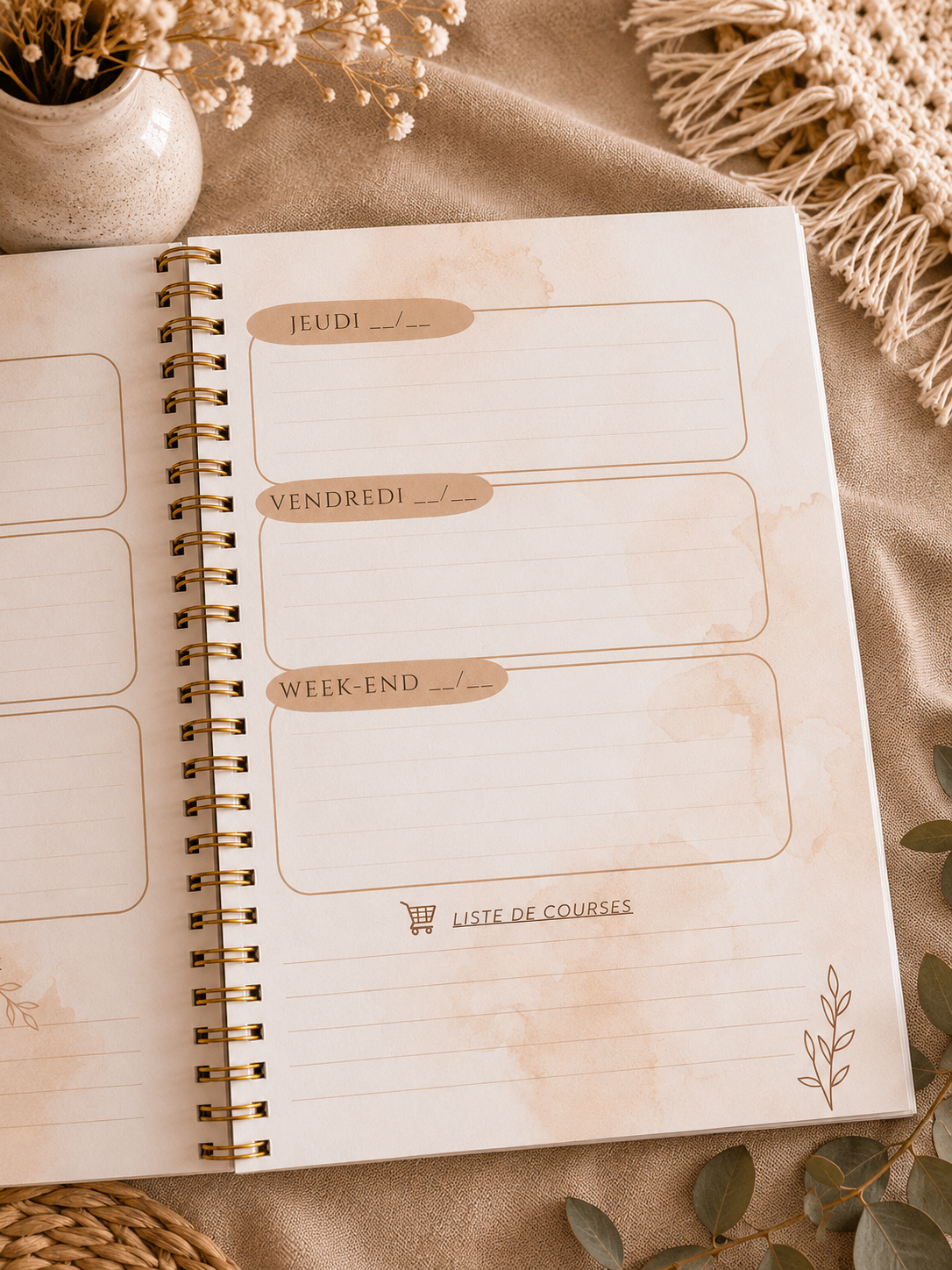 Agenda Familial & Budget | Organisation familiale, budget et projets