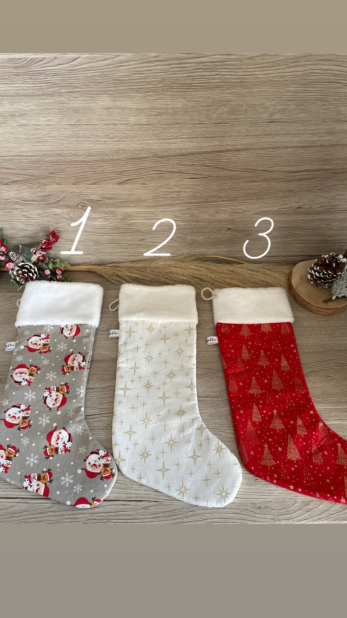 Bottes de Noël - motifs au choix - personnalisé - Chaussettes de Noël