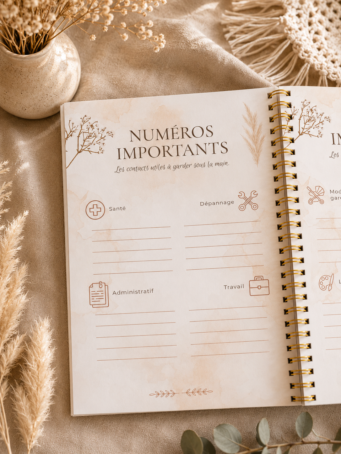 Agenda Familial & Budget | Organisation familiale, budget et projets