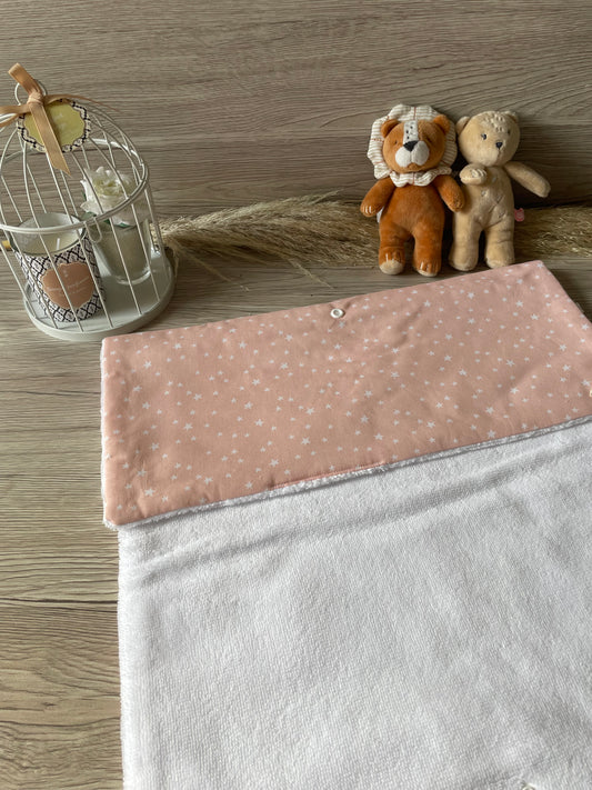 Tapis à langer - Rose étoilé