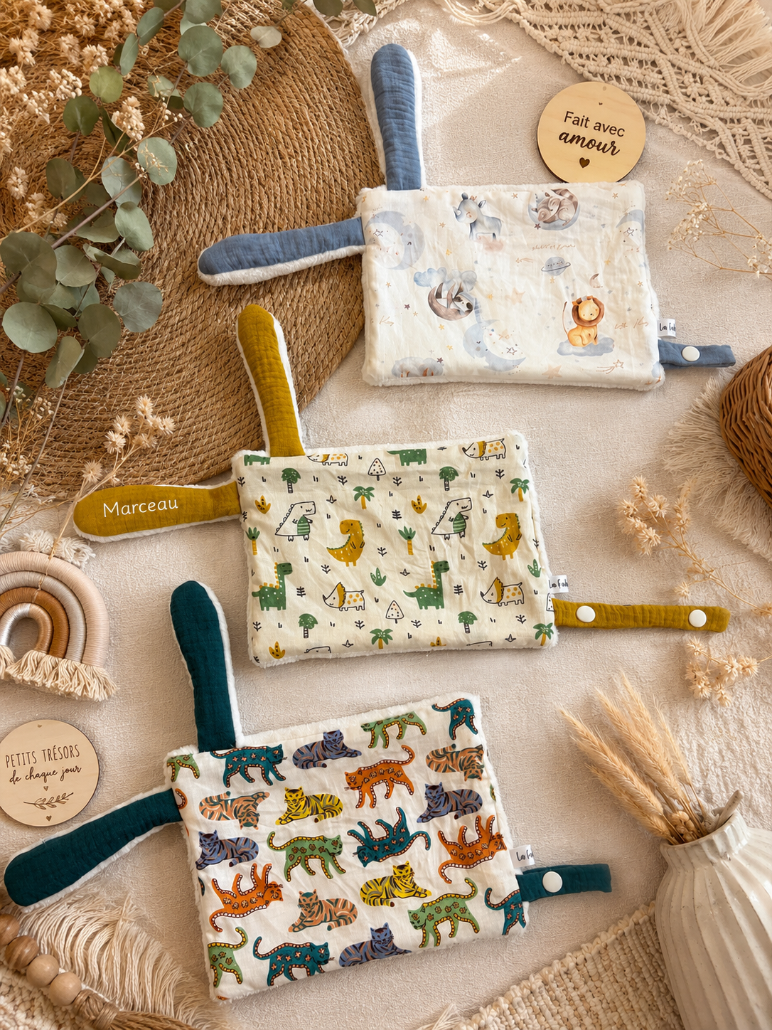 Doudou lapin personnalise 