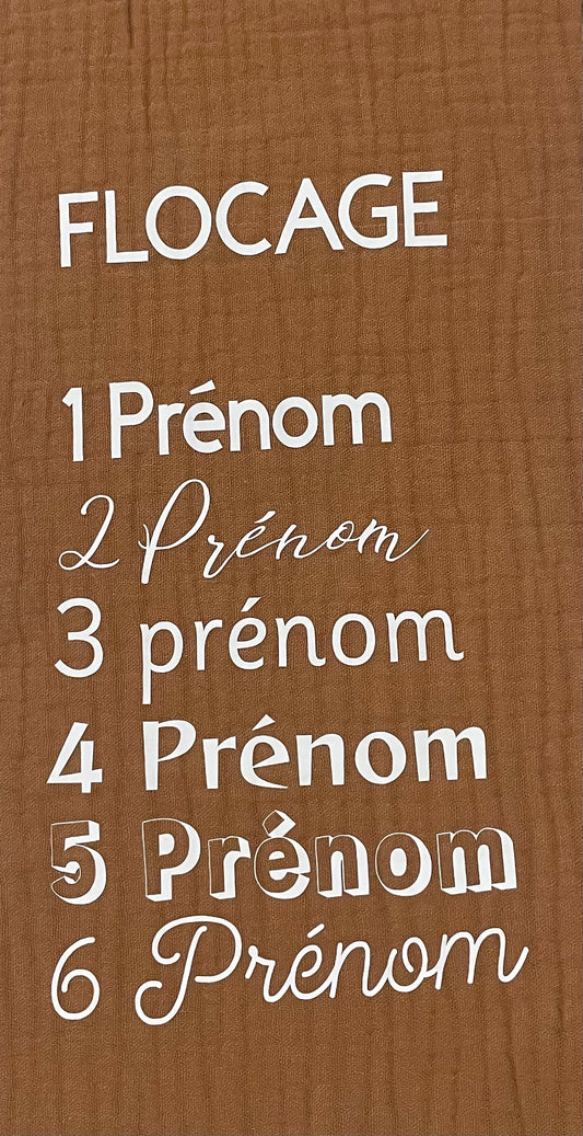 Bavoir maternelle Rose - Bavoir cantine - en bambou et double gaze - personnalisable - Fin de série