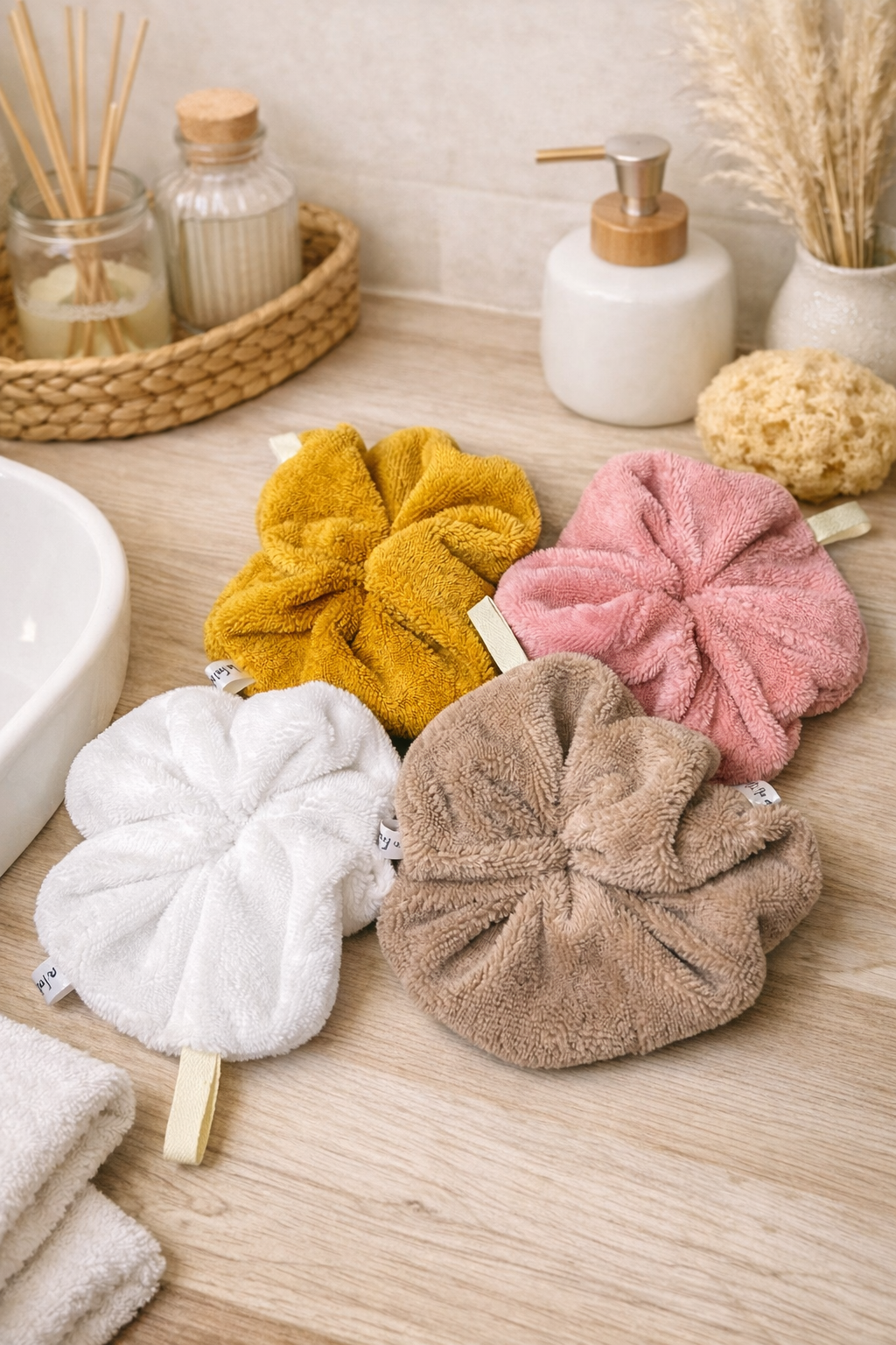 fleur de douche eponge bambou 